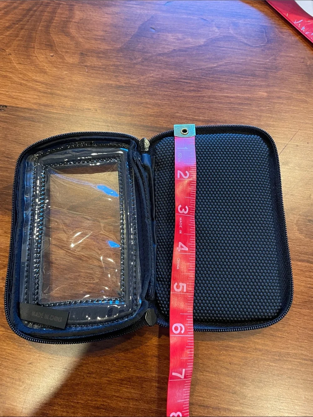 Harley-Davidson Black Zippered Manetic Clear-Window Pouch